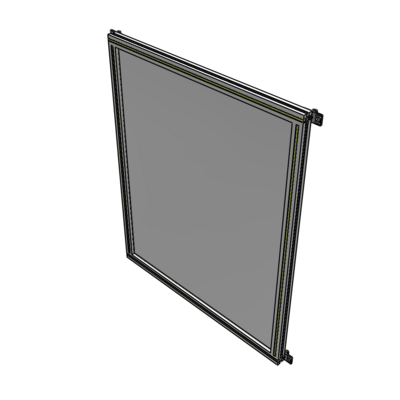 A4-1400-1050-0150-HYPZA SINGLE PANEL-NO LEGS WITH HINGES 1400MM X 1050MM  1/4" POLYCARBONATE, FULLY ASSEMBLED