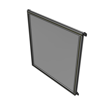 A4-1400-1200-0150-HYPZK SINGLE PANEL-NO LEGS WITH HINGES 1400MM X 1200MM  1/4" POLYCARBONATE, AS A KIT