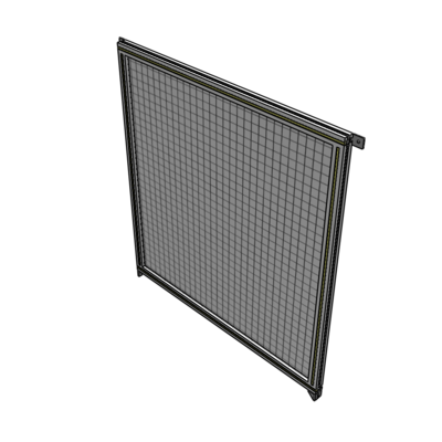 A4-1400-1200-0150-TYMZK SINGLE PANEL-NO LEGS WITH TIE PLATES AND ANGLE 1400MM X 1200MM  1" MESH, AS A KIT