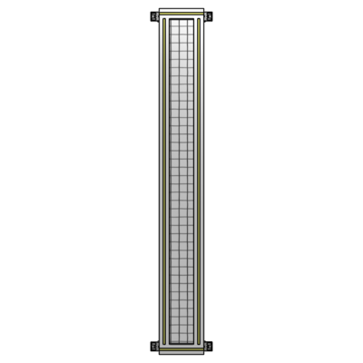 SINGLE PANEL-NO LEGS WITH HINGES 1700MM X 200MM  1&quot; MESH, AS A KIT