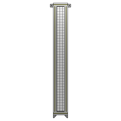SINGLE PANEL-NO LEGS WITH TIE PLATES AND ANGLE 1700MM X 200MM  1&quot; MESH, AS A KIT