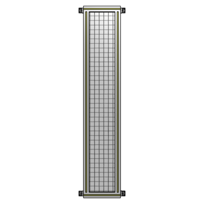 SINGLE PANEL-NO LEGS WITH HINGES 1700MM X 300MM  1&quot; MESH, AS A KIT