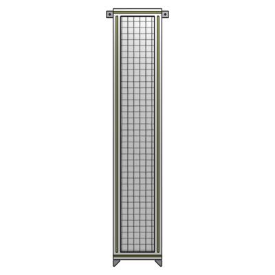 SINGLE PANEL-NO LEGS WITH TIE PLATES AND ANGLE 1700MM X 300MM  1&quot; MESH, AS A KIT