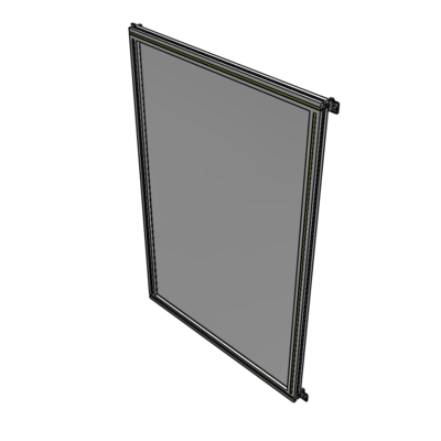 A4-1700-1050-0150-HYPZA SINGLE PANEL-NO LEGS WITH HINGES 1700MM X 1050MM 1/4" POLYCARBONATE, FULLY ASSEMBLED