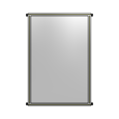 SINGLE PANEL-NO LEGS WITH HINGES 1700MM X 1050MM  1/4&quot; POLYCARBONATE, AS A KIT