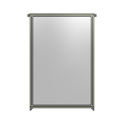SINGLE PANEL-NO LEGS WITH TIE PLATES AND ANGLE 1700MM X 1050MM  1/4&quot; POLYCARBONATE, AS A KIT