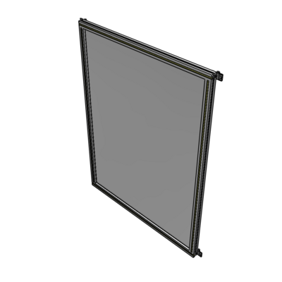 A4-1700-1200-0150-HYPZK SINGLE PANEL-NO LEGS WITH HINGES 1700MM X 1200MM  1/4" POLYCARBONATE, AS A KIT