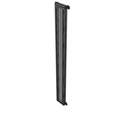 A4-2135-0200-0150-HYMZK SINGLE PANEL-NO LEGS WITH HINGES 2135MM X 200MM  1" MESH, AS A KIT