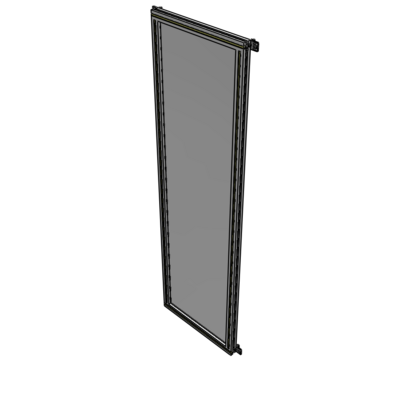 A4-2135-0600-0150-HYPZA SINGLE PANEL-NO LEGS WITH HINGES 2135MM X 600MM  1/4" POLYCARBONATE, ASSEMBLED