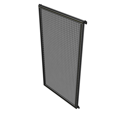 A4-2135-1050-0150-HYMZA SINGLE PANEL-NO LEGS WITH HINGES 2135MM X 1050MM  1" MESH, FULLY ASSEMBLED