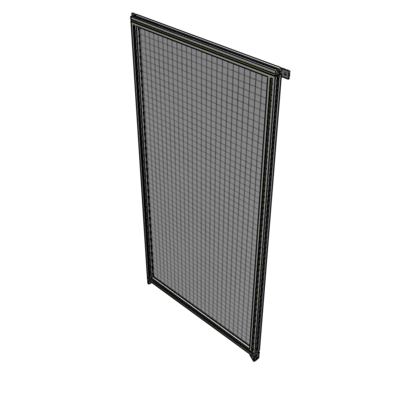 A4-2135-1050-0150-TYMZA SINGLE PANEL-NO LEGS WITH TIE PLATES AND ANGLE 2135MM X 1050MM  1" MESH, FULLY ASSEMBLED