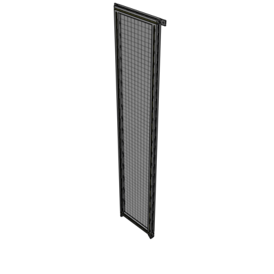 A4-2400-0450-0150-TYMZK SINGLE PANEL-NO LEGS WITH TIE PLATES AND ANGLE 2400MM X 450MM  1" MESH, AS A KIT