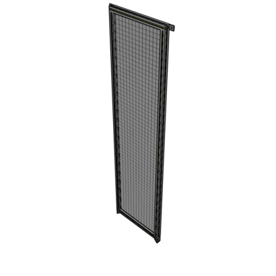 A4-2400-0600-0150-TYMZA SINGLE PANEL-NO LEGS WITH TIE PLATES AND ANGLE 2400MM X 600MM  1" MESH, FULLY ASSEMBLED