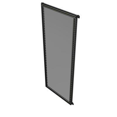 A4-2400-0900-0150-HYPZA SINGLE PANEL-NO LEGS WITH HINGES 2400MM X 900MM  1/4" POLYCARBONATE, FULLY ASSEMBLED