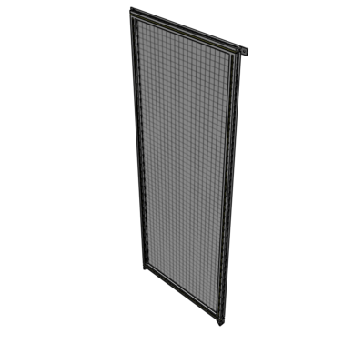 A4-2400-0900-0150-TYMZA SINGLE PANEL-NO LEGS WITH TIE PLATES AND ANGLE 2400MM X 900MM  1" MESH, FULLY ASSEMBLED