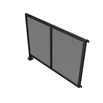B1-1400-1800-0150-HYMFA DOUBLE PANEL-LEG ON LEFT, HINGE ON RIGHT 1400MM X 1800MM  1" MESH, FULLY ASSEMBLED