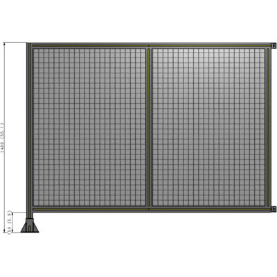 B1-1400-1800-0150-HYMFK DOUBLE PANEL-LEG ON LEFT, HINGE ON RIGHT 1400MM X 1800MM  1" MESH, AS A KIT