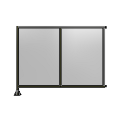 DOUBLE PANEL-LEG ON LEFT, HINGE ON RIGHT 1400MM X 1800MM  1/4" POLYCARBONATE, AS A KIT