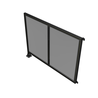 B1-1400-1800-0150-HYPFK DOUBLE PANEL-LEG ON LEFT, HINGE ON RIGHT 1400MM X 1800MM  1/4" POLYCARBONATE, AS A KIT