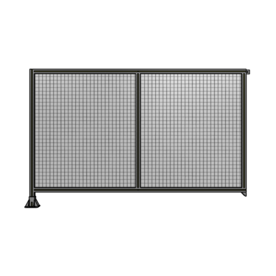DOUBLE PANEL-LEG ON LEFT, TIE PLATE AND ANGLE ON RIGHT 1400MM X 2200MM  1" MESH, FULLY ASSEMBLED