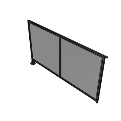 B1-1400-2400-0150-TYPFA DOUBLE PANEL-LEG ON LEFT, TIE PLATE AND ANGLE ON RIGHT 1400MM X 2400MM  1/4" POLYCARBONATE, AS A KIT
