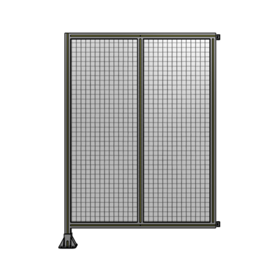DOUBLE PANEL-LEG ON LEFT, HINGE ON RIGHT 1700MM X 1200MM  1" MESH, FULLY ASSEMBLED