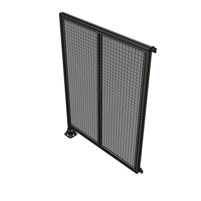 B1-1700-1200-0150-HYMFK DOUBLE PANEL-LEG ON LEFT, HINGE ON RIGHT 1700MM X 1200MM  1" MESH, FULLY ASSEMBLED