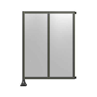 DOUBLE PANEL-LEG ON LEFT, HINGE ON RIGHT 1700MM X 1200MM  1/4" POLYCARBONATE, AS A KIT