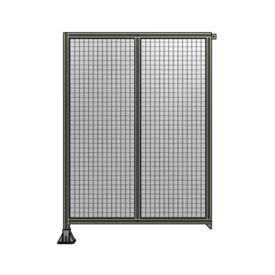 DOUBLE PANEL-LEG ON LEFT, TIE PLATE AND ANGLE ON RIGHT 1700MM X 1200MM  1" MESH, FULLY ASSEMBLED