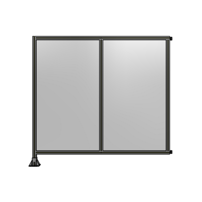 DOUBLE PANEL-LEG ON LEFT, HINGE ON RIGHT 1700MM X 1800MM  1/4" POLYCARBONATE, AS A KIT
