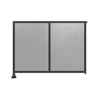 DOUBLE PANEL-LEG ON LEFT, TIE PLATE AND ANGLE ON RIGHT 1700MM X 2200MM  1" MESH, FULLY ASSEMBLED
