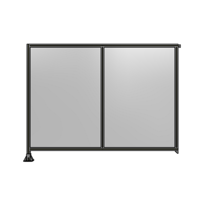 DOUBLE PANEL-LEG ON LEFT, TIE PLATE AND ANGLE ON RIGHT 1700MM X 2200MM  1/4" POLYCARBONATE, AS A KIT