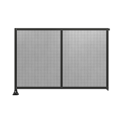 DOUBLE PANEL-LEG ON LEFT, TIE PLATE AND ANGLE ON RIGHT 1700MM X 2400MM  1" MESH, FULLY ASSEMBLED