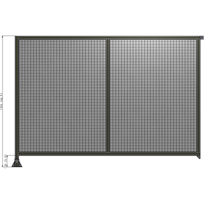 B1-1700-2400-0150-TYMFK DOUBLE PANEL-LEG ON LEFT, TIE PLATE AND ANGLE ON RIGHT 1700MM X 2400MM  1" MESH, AS A KIT