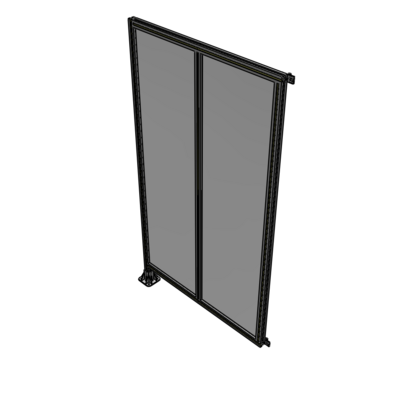 B1-2135-1200-0150-HYPFA DOUBLE PANEL-LEG ON LEFT, HINGE ON RIGHT 2135MM X 1200MM  1/4" POLYCARBONATE, AS A KIT