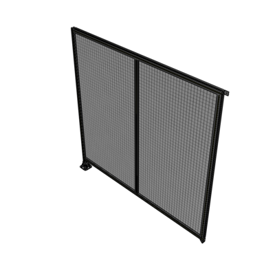 B1-2135-2200-0150-TYMFA DOUBLE PANEL-LEG ON LEFT, TIE PLATE AND ANGLE ON RIGHT 2135MM X  2200MM  1" MESH, FULLY ASSEMBLED