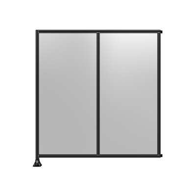 DOUBLE PANEL-LEG ON LEFT, HINGE ON RIGHT 2400MM X 2200MM  1/4" POLYCARBONATE, AS A KIT