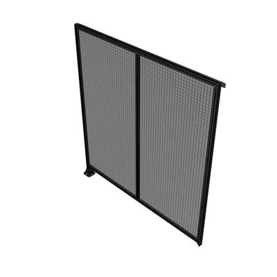 B1-2400-2200-0150-TYMFA DOUBLE PANEL-LEG ON LEFT, TIE PLATE AND ANGLE ON RIGHT 2400MM X 2200MM  1" MESH, AS A KIT