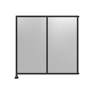DOUBLE PANEL-LEG ON LEFT, HINGE ON RIGHT 2400MM X 2400MM  1/4" POLYCARBONATE, AS A KIT
