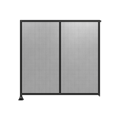 DOUBLE PANEL-LEG ON LEFT, TIE PLATE AND ANGLE ON RIGHT 2400MM X 2400MM  1" MESH, FULLY ASSEMBLED