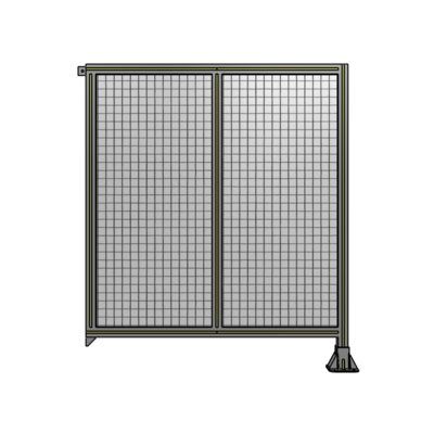 DOUBLE PANEL-LEG ON RIGHT, TIE PLATE AND ANGLE ON LEFT 1400MM X 1200MM  1&quot; MESH, AS A KIT