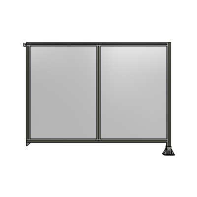 DOUBLE PANEL-LEG ON RIGHT, TIE PLATE AND ANGLE ON LEFT 1400MM X 1800MM  1/4&quot; POLYCARBONATE, AS A KIT