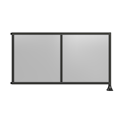 DOUBLE PANEL-LEG ON RIGHT, HINGE ON LEFT 1400MM X 2400MM  1/4&quot; POLYCARB, ASSEMBLED