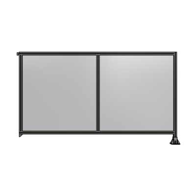 DOUBLE PANEL-LEG ON RIGHT, TIE PLATE AND ANGLE ON LEFT 1400MM X 2400MM  1/4&quot; POLYCARBONATE, AS A KIT