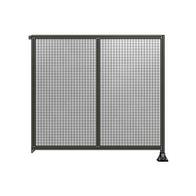 DOUBLE PANEL-LEG ON RIGHT, TIE PLATE AND ANGLE ON LEFT 1700MM X 1800MM  1&quot; MESH, FULLY ASSEMBLED