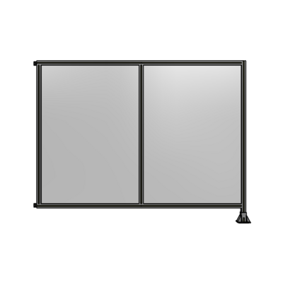 DOUBLE PANEL-LEG ON RIGHT, HINGE ON LEFT 1700MM X 2200MM  1/4&quot; POLYCARB, ASSEMBLED
