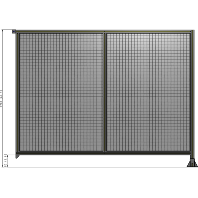B2-1700-2200-0150-TYMFK DOUBLE PANEL-LEG ON RIGHT, TIE PLATE AND ANGLE ON LEFT 1700MM X 2200MM  1" MESH, AS A KIT