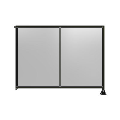 DOUBLE PANEL-LEG ON RIGHT, TIE PLATE AND ANGLE ON LEFT 1700MM X 2200MM  1/4&quot; POLYCARBONATE, AS A KIT
