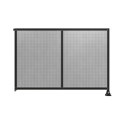 DOUBLE PANEL-LEG ON RIGHT, TIE PLATE AND ANGLE ON LEFT 1700MM X 2400MM  1&quot; MESH, FULLY ASSEMBLED