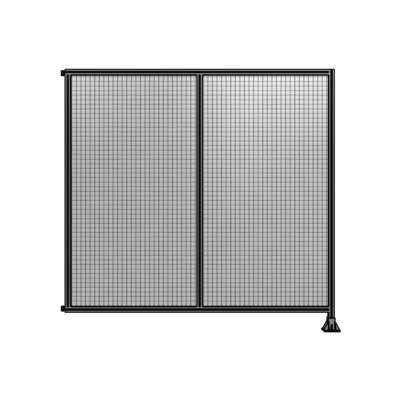 DOUBLE PANEL-LEG ON RIGHT, HINGE ON LEFT 2135MM X  2200MM  1&quot; MESH, FULLY ASSEMBLED